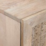 vidaXL Haut Armoire Blanc 60 x 33 x 100 cm bois de manguier massif