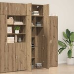 vidaXL Armoire de rangement chêne artisanal 70 x 42 5 x 225 cm
