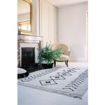 Tapis coton Berbère Rhombs - beige - 140 x 210