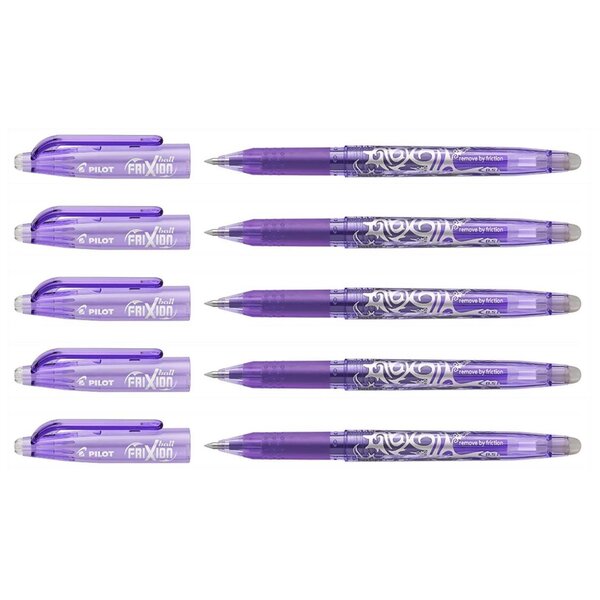 Stylo roller FRIXION BALL 05  violet x 5 PILOT