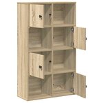 vidaXL Bibliothèque chêne sonoma 60x24x101 5 cm bois d'ingénierie