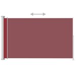 Vidaxl auvent latéral rétractable de patio 200x300 cm rouge