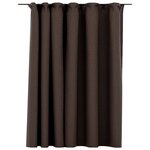 vidaXL Rideau occultant d'aspect de lin avec crochets Taupe 290x245 cm