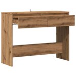 vidaXL Table console chêne artisanal 100x35x76 5 cm bois d'ingénierie
