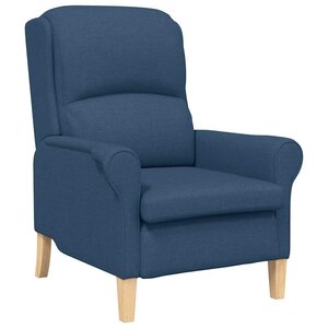 vidaXL fauteuil Bleu 76 x 94 x 102 cm Tissu Sharpa