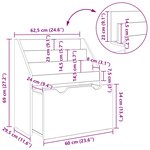 vidaXL Bibliothèque pour enfants Chêne artisanal 60 x 29 5 x 69 cm