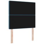 vidaXL Tête de lit tuftée bleu foncé 90 cm avec boutons en cristal