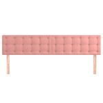 vidaXL Têtes de lit 2 Pièces Rose 80x5x78/88 cm Velours