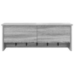 vidaXL Porte-manteau mural avec étagère Sonoma gris 80 x 20 x 30 cm