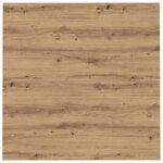 vidaXL Table basse chêne artisanal 100 x 100 x 40 cm Bois d'ingénierie