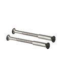 THIRARD - Ensemble de poignées pour porte intérieure Leto trou de clé  carré 7mm  entr'axes 165mm  noir - THIRARD