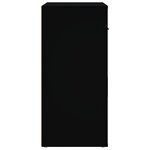 vidaXL Buffet Noir 80x33x70 cm Bois d'ingénierie