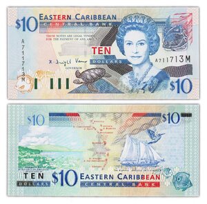 Billet de Collection 10 dollars 2003 Montserrat / Caraibe Orientale - Neuf - P43