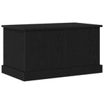 Boîte de rangement vidaXL en chêne noir 70x40x38 cm en bois reconstitué