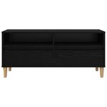 vidaXL Meuble TV Chêne noir 100 x 34 5 x 44 5 cm Bois d'ingénierie