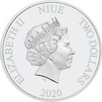 Pièce de monnaie 2 Dollars Niue 2020 1 once argent BE – Flash