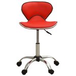 vidaXL Chaise de bureau Rouge Similicuir