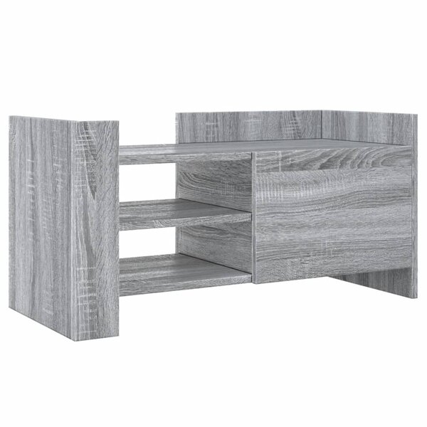 vidaXL Meuble TV sonoma gris 80x35x40 cm bois d'ingénierie