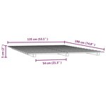 vidaXL Cadre de lit sans matelas noir 135x190 cm bois de pin massif