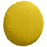 vidaXL Coussins de siège 2 Pièces Jaune Ø 40 x 13 cm Velours