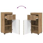 vidaXL Ensemble de mobilier de salle de bain TULUM Chêne artisanal