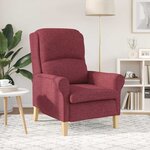 vidaXL fauteuil Rouge bordeaux 76 x 94 x 102 cm Tissu Sharpa
