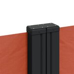 vidaXL Auvent latéral rétractable terre cuite 200x1000 cm