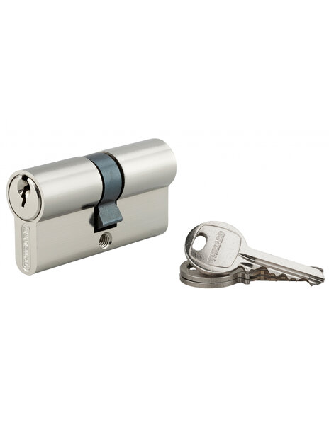 THIRARD - Cylindre de serrure double entrée SA UNIKEY (achetez-en plusieurs ouvrez avec la même clé) 30x30mm 3 clés nickelé - THIRARD