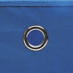 vidaXL Boîtes de rangement 10 Pièces Tissu intissé 28x28x28 cm Bleu
