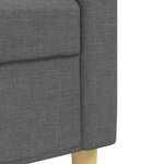 vidaXL Ensemble de canapés 2 Pièces gris foncé tissu