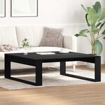 vidaXL Table basse Chêne noir 100 x 100 x 35 cm Bois d'ingénierie