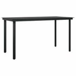vidaXL Ensemble à manger jardin 5Pièces marron poly rotin verre
