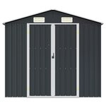 vidaXL Abri de jardin Anthracite 205x129x183 cm Acier galvanisé