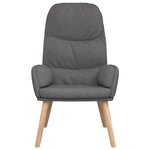 vidaXL Chaise de relaxation Gris clair Tissu