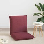 vidaXL Fauteuil de sol ajustable Bordeaux Tissu