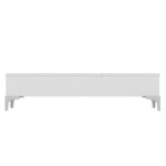 Homemania table basse delinda 121x60x30 cm blanc