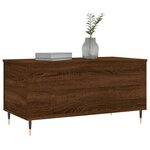 vidaXL Table basse Chêne marron 90x44 5x45 cm Bois d'ingénierie