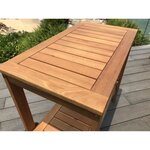 Desserte de jardin en bois eucalyptus FSC - 91,8x49,9x74cm
