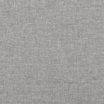 vidaXL Sommier à lattes de lit avec matelas Gris clair 200x200cm Tissu
