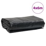 vidaXL Bâche anthracite 4x6 m 650 g/m²