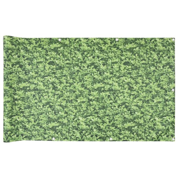 vidaXL Écran d'intimité de balcon aspect de plante vert 800x75 cm PVC