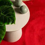 vidaXL Tapis HUARTE à poils courts doux et lavable rouge 160x160 cm