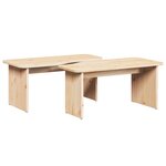 vidaXL Table basse 2 Pièces Naturel 100 x 69 x 35.5 cm Bois de pin massif