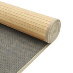 vidaXL Tapis rectangulaire naturel clair 70x400 cm bambou