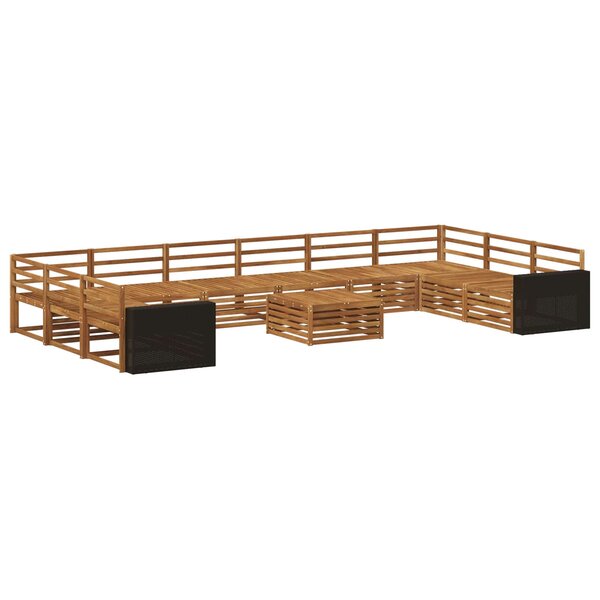 vidaXL Ensembles de canapés 11 pc Bois d'Acacia Massif