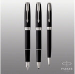 PARKER Sonnet Stylo roller noir mat  Recharge noire pointe fine  Coffret cadeau