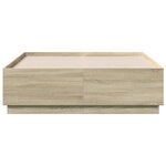 vidaXL Cadre de lit chêne sonoma 140x190 cm bois d'ingénierie