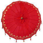 vidaXL Parasol balinais Rouge 185 x 185 x 260 cm