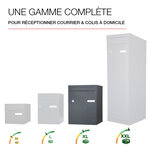 Boite à colis atout  1 porte  gris anthracite