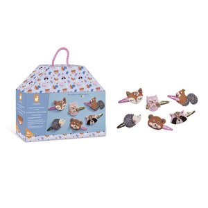 6 barrettes a creer - Pretty forest